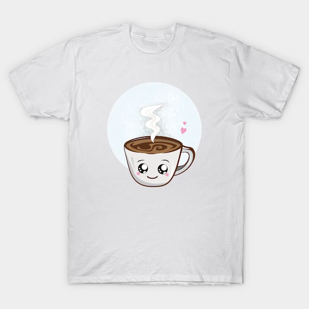 Cute cup of coffee T-Shirt by AliensRich